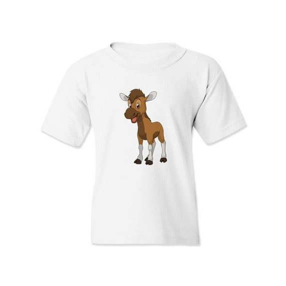 Happy Elk T-Shirt Juniors -Image by Shutterstock, Large