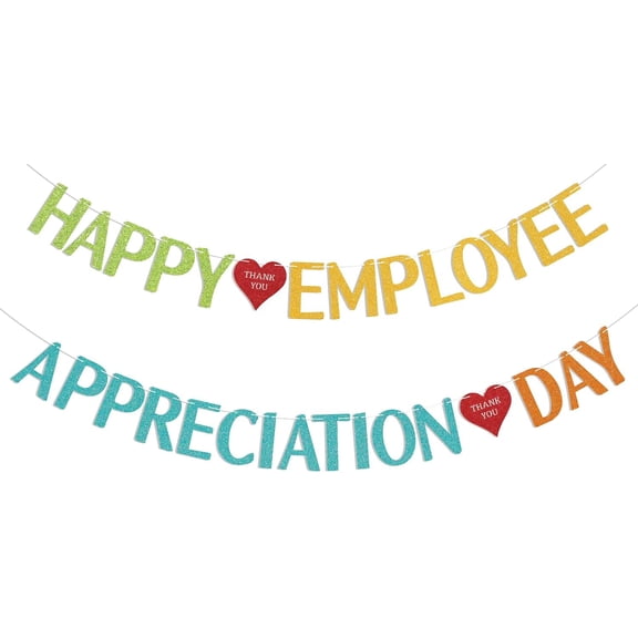Happy Employee Appreciation Day Banner - Employee Appreciation Party Decorations Administrative Professional Day Decorations