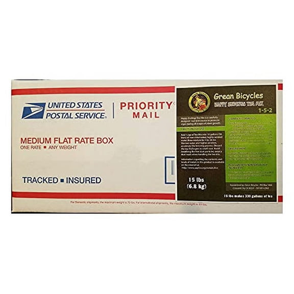 Happy Endings Compost Tea Mix (15 lbs) Concentrated All Purpose Organic Plant Nutrients - Indoor and Outdoor Plant Food