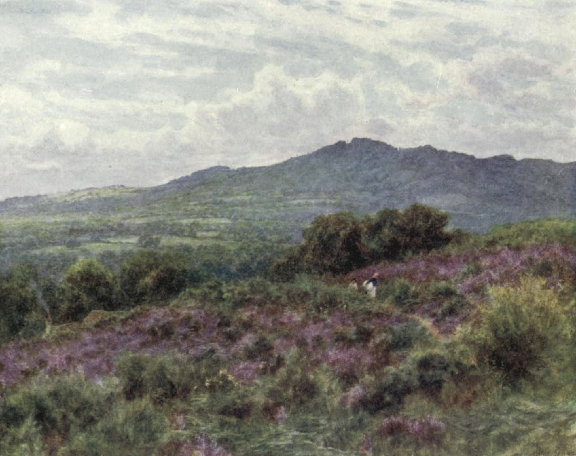 Happy England 1904 Hindhead from Witley Common Canvas Art - Helen Allingham (24 x 36)