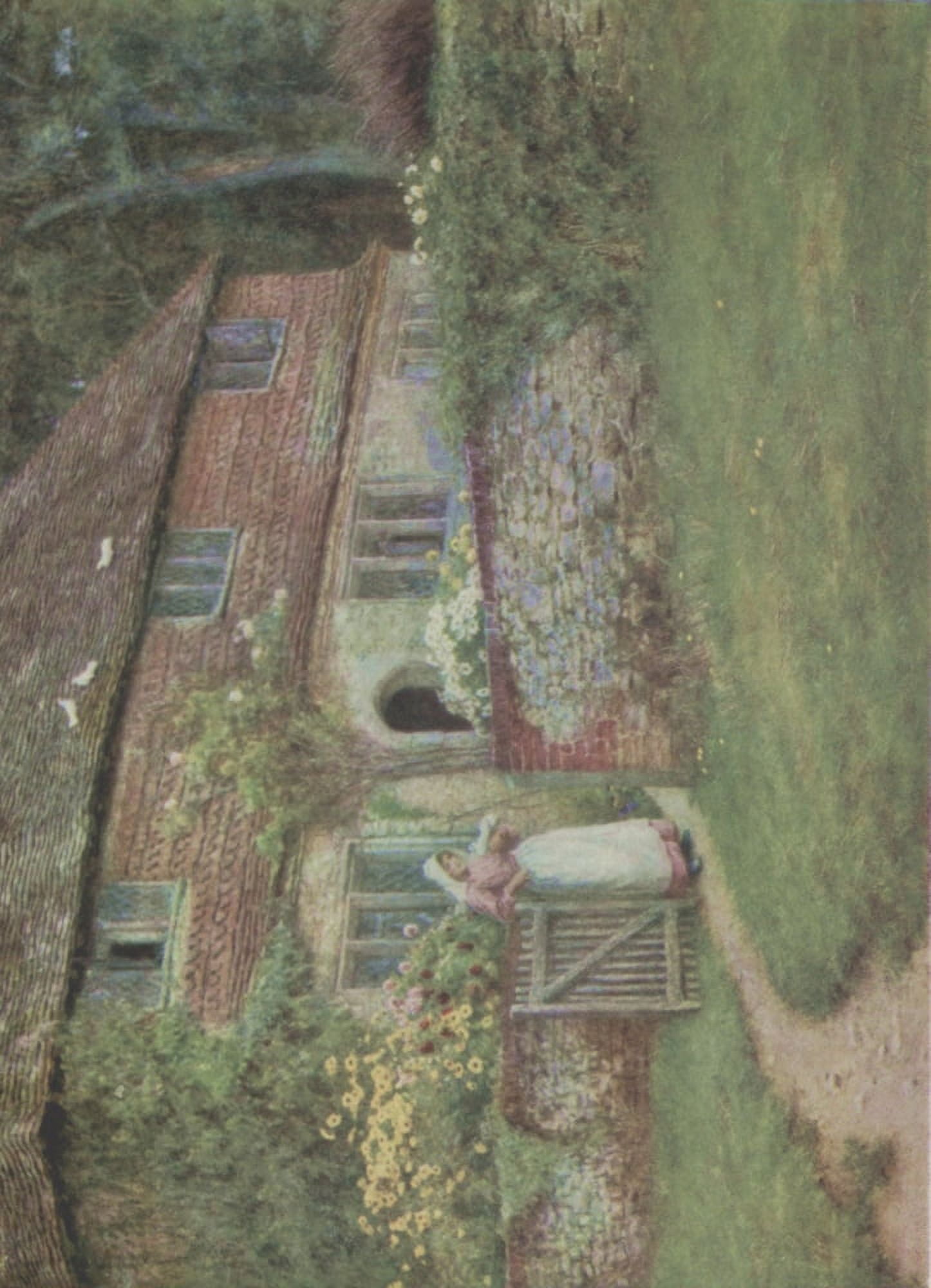 Happy England 1904 Valewood Farm Canvas Art - Helen Allingham (24 x 36)