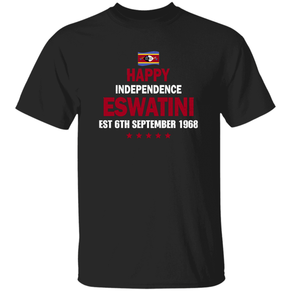 Happy Eswatini Flag Day Est 6Th September 1968 Eswazi Proud Independence Celebration T-Shirt