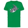 thumbnail image 1 of Happy Evil Shark Cartoon Tee Men's -Image by Shutterstock, 1 of 2