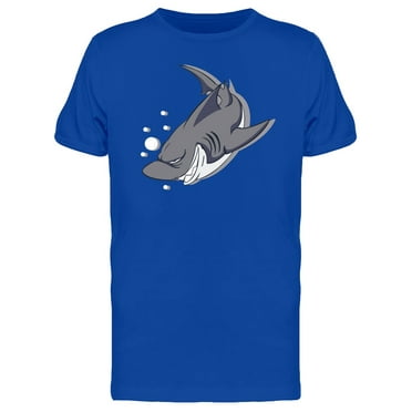 Happy Evil Shark Cartoon Tee Men's -Image by Shutterstock