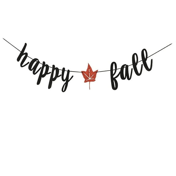 Happy FaLL Banner Harvest Home Decor Bunting Flag Garland Party Thanksgiving Day Decoration for Harvest Time Autumn Theme Party Thanksgiving Decorations