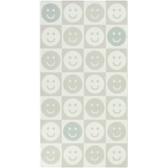 Mainstays Checkered Happy Face Youth Indoor Rug, 3x5