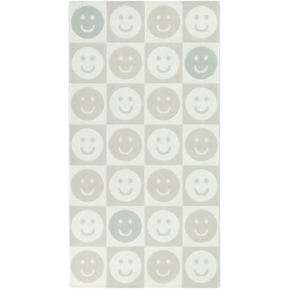 Mainstays Checkered Happy Face Youth Indoor Rug, 3x5