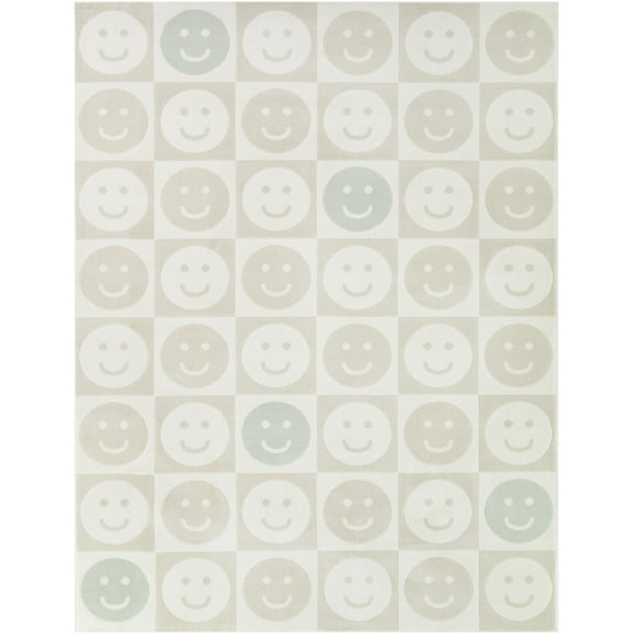 Mainstays Checkered Happy Face Youth Indoor Rug, 5x7