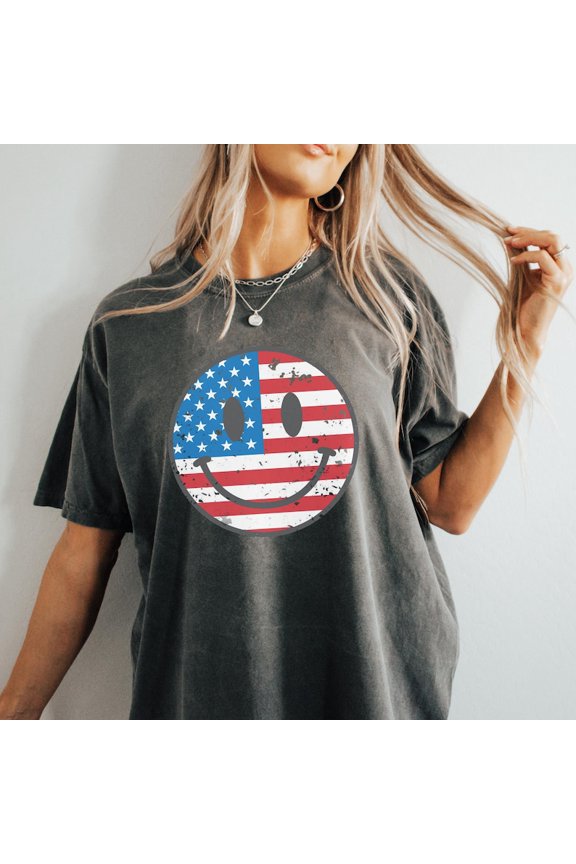 Happy Face Retro Smiley T-Shirt All Size S-3XL