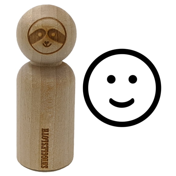 Happy Face Smile Good Job Rubber Stamp for Scrapbooking Crafting Stamping - Small 3/4 Inch
