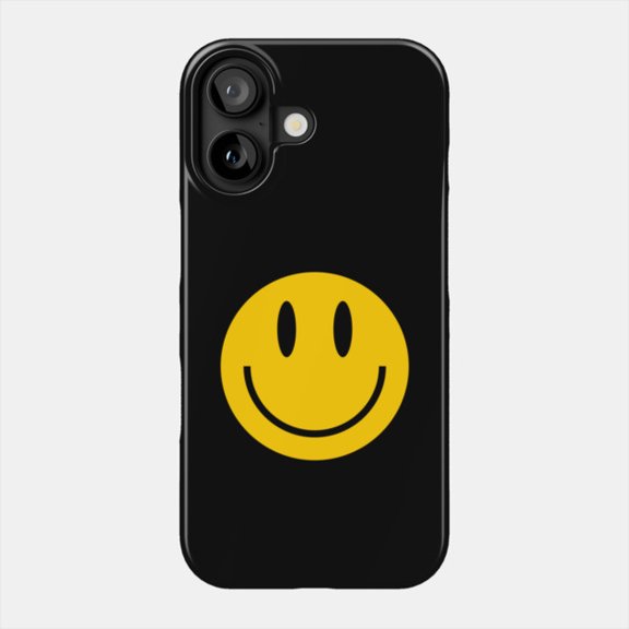 Happy Face Smiley Emoji Aesthetic Positive Case for iPhone 11-17 Slim Cover