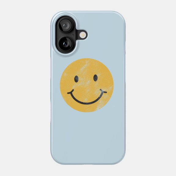Happy Face Smiley Emoji Minimalist Aesthetic Case for iPhone 11-17 Slim Cover