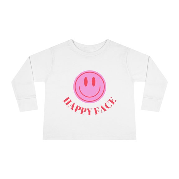 Happy Face Toddler Long Sleeve Tee