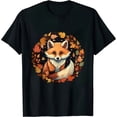 thumbnail image 1 of Happy Fall Autumn Naturecore Cute Fox Autumn Thanksgiving T-Shirt 0360, 1 of 3