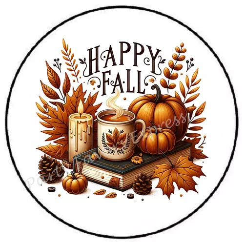 Happy Fall Autumn Sticker Party Favors Sticker Envelope Seals Labels ...