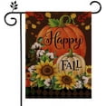 thumbnail image 1 of Fall Welcome Garden Flag Floral Thankgiving Double Sided Vertical Rustic Farmhouse Yard Seasonal Holiday Outdoor Decor 12x18 Inch EF143, 1 of 6