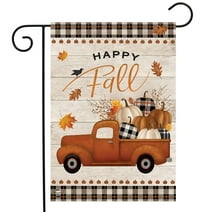Happy Fall Pickup Truck Garden Flag 12.5" x 18" Briarwood Lane
