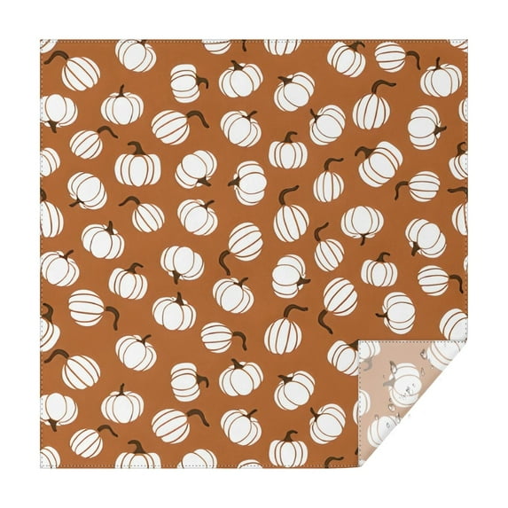 Happy Fall Pumpkins Square Tablecloth,Waterproof Square Table Cover,Wipeable Spillproof Washable Table Cover for Home Kitchen Party Decor 60"x60"(152x152cm)