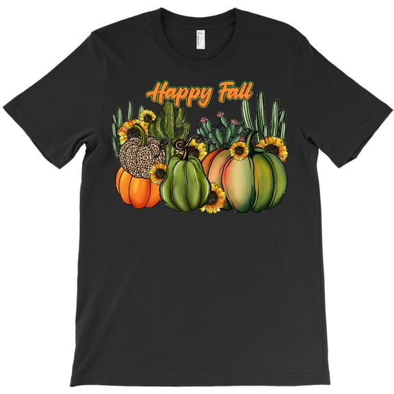 Happy Fall, Simple Bold Autumn Seasonal Graphic Design For - Viral Tee G8358 Unisex T-Shirt, Up to Size 5XL