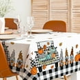 thumbnail image 1 of Happy Fall Tablecloth 60 x 102 Inch Rectangle Buffalo Plaids Pumpkin Truck Table Cover Waterproof Autumn Farmhouse Table Cloth for Thanksgiving Harvest Picnic Dining Table, 1 of 5