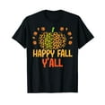 thumbnail image 1 of Happy Fall Y'All Leopard Print Pumpkin Cheetah Autumn Men T-Shirt, 1 of 5
