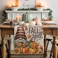 thumbnail image 1 of Happy Fall Y'all Gnome Table Runner, Autumn Thanksgiving Kitchen Dining Table Decoration for Home Party Decor 13x36 Inches, 1 of 9