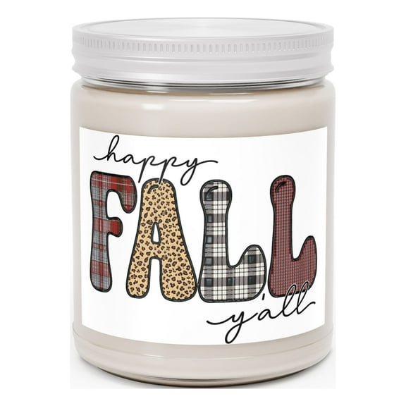 Happy Fall Y’all Scented Candle 9oz