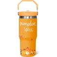 thumbnail image 1 of Happy Fall Y''all Tumbler, Fall Cup 30 Oz Tumbler with Handle and Flip Straw, Insulated Autumn Mugs Keeps Drinks Cold & Hot, Stainless Steel Fall Coffee Mug Fall Themed Thanksgiving Gifts For Women, 1 of 6