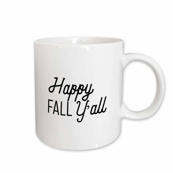 3drose, Happy Fall Yall, 15oz Mug