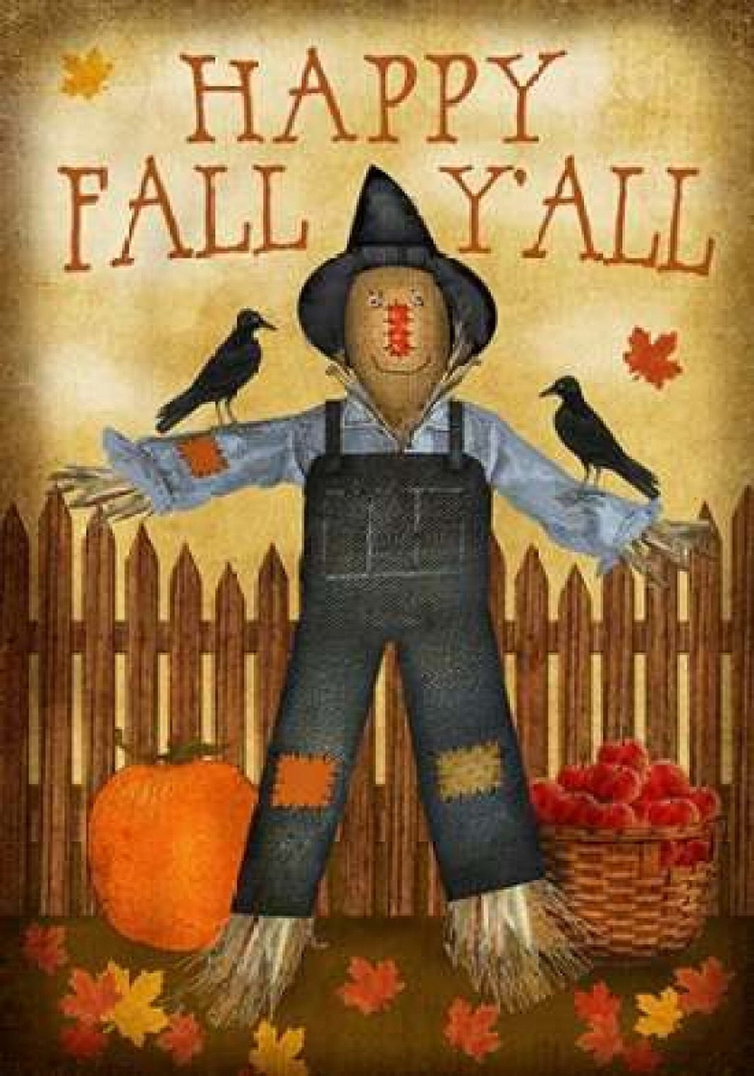 Happy Fall Yall Canvas Art - Beth Albert (20 x 28)