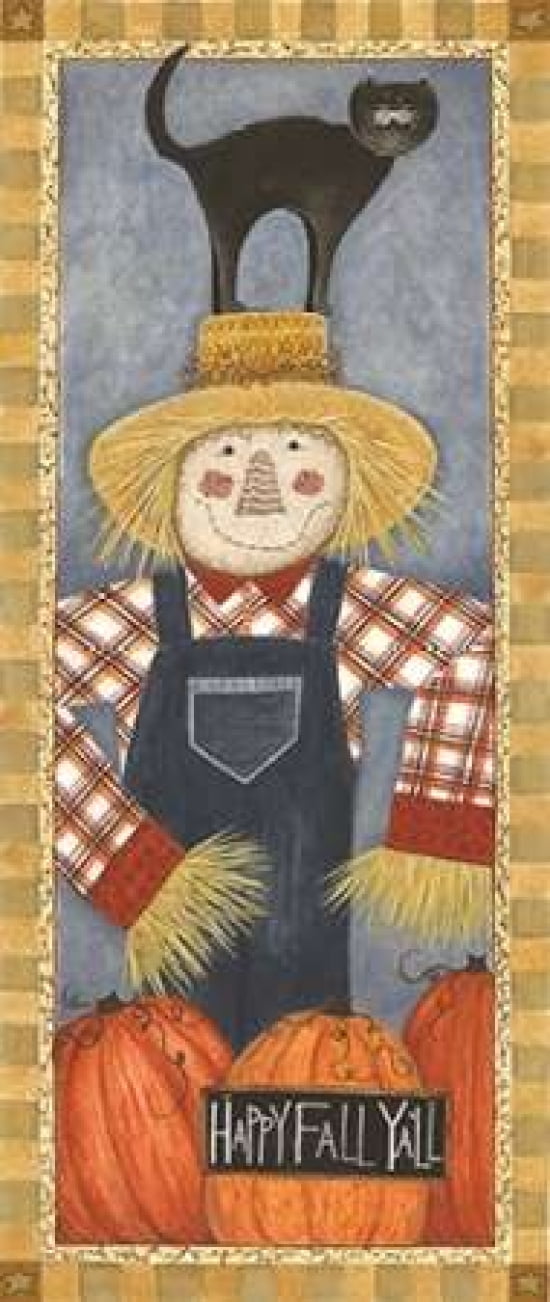 Happy Fall Yall Canvas Art - Cindy Shamp (24 x 48)