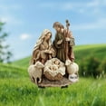 thumbnail image 1 of Happy Family of Three Garden Decoration, 2D Flat Ground Plug, Outdoor Potted Decoration, Nativity Figurine, Perfect for Holiday Yard Display, 1 of 6