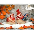 thumbnail image 1 of Happy Farm Red Hen Rooster Salt Pepper Shakers Hand Painted Ceramic, 1 of 3