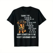Happy Father_s Day 2021 Dachshund Dad dog Lover Gift Unisex T-Shirt