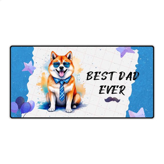 Happy Father's Day Best Akita Cool Dad Ever Desk Mat Full Keyboard Mouse Pad Inu Dog Lover Large Mousepad - 12007
