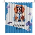 thumbnail image 1 of Happy Father's Day Best Cavalier King Charles Spaniel Cool Dad Ever Shower Curtain Dog Lover Gifts Waterproof Bathroom Bathtub Curtain - 12007, 1 of 5
