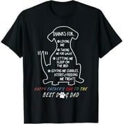 Happy Father's Day Best Dog Dad Funny Creative Graphic Women T-Shirt