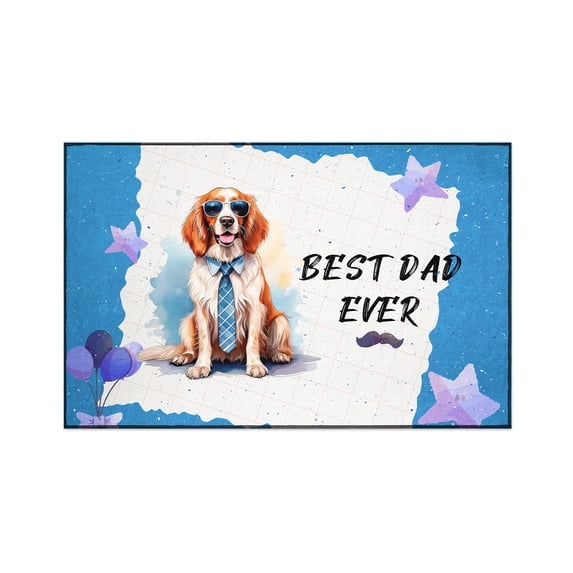 Happy Father's Day Best English Setter Cool Dad Ever Indoor Rug Dog Lover Carpet Living Bed Room Sofa Home Decor - 12007