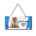 thumbnail image 1 of Happy Father's Day Best Golden Retriever Cool Dad Ever Landscape Wood Sign Goldens Dog Lover Gifts Idea Hanging Wall Home Decor - 12007, 1 of 5
