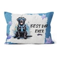thumbnail image 1 of Happy Father's Day Best Labrador Retriever Cool Dad Ever Pillow Cushion Double Sided Lab Dog Lover Gifts Throw Pillow - 12007, 1 of 4