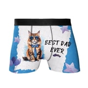 Happy Fathers Day Best Maine Coon Cool Dad Ever All Over Print Boxer Briefs Underwear for Men Dad Cat Lover Kitten Owner Gifts - 12007