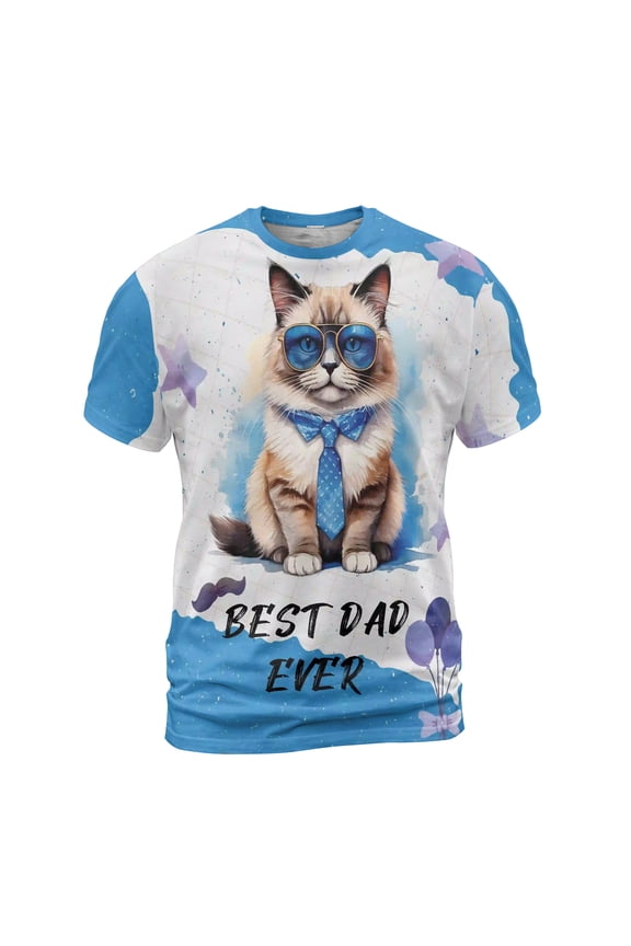 Happy Father's Day Best Ragdoll Cool Dad Ever All Over Print 3D Shirt Unisex Merch Cat Lover Kitten Owner Gifts Idea - 12007