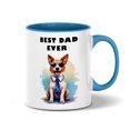 thumbnail image 1 of Happy Father's Day Best Toy Fox Terrier Cool Dad Ever 11oz Accent Two-tone Mug Dog Lover Coffee Tea Cup - 12007, 1 of 5