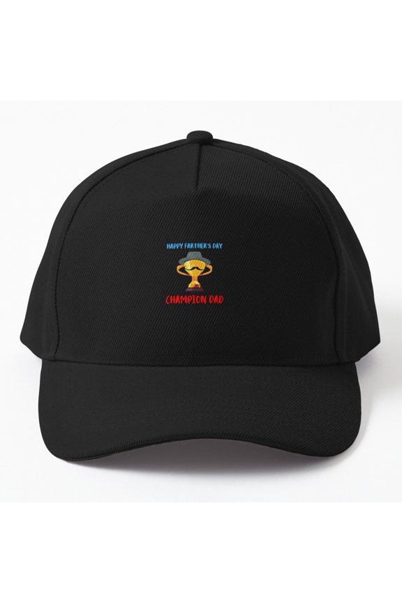 Happy Father's Day Champion Dad Baseball Hat, Family Achievement Statement Design, Classic Cap