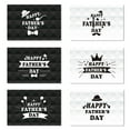 thumbnail image 1 of Happy Father's Day Creative Greeting Card, Modern Minimalist Thank You Card for Dad, Blank Inside for Personal Message, Set of 1 Flat Card (No Envelope Included),6pc, 1 of 1