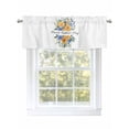 thumbnail image 1 of Happy Father's Day Curtain Valances for Windows, Floral Eucalyptus Leaves Botanical Kitchen Valance Window Treatment, Light Filtering Block Curtains for Bathroom/Bedroom/Living Room 42'' x 12'', 1 of 9