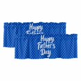thumbnail image 1 of Happy Father's Day Curtain Valances for Windows, Kitchen Valance Window Treatments Panel 2 Pack, Blue Checkered Plaid Rod Pocket Short Curtains for Bathroom Bedroom 42 x 12 Inch, 1 of 8