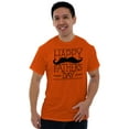 thumbnail image 1 of Happy Father's Day Dad Mustache Men's Big & Tall Crewneck Graphic Tee Brisco Brands 3X, 1 of 2