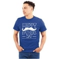 thumbnail image 1 of Happy Father's Day Dad Mustache Men's Big & Tall Crewneck Graphic Tee Brisco Brands 3X, 1 of 5