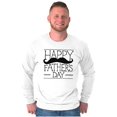 thumbnail image 1 of Happy Father's Day Dad Mustache Men's Long Sleeve Tee T Shirt Brisco Brands S, 1 of 6